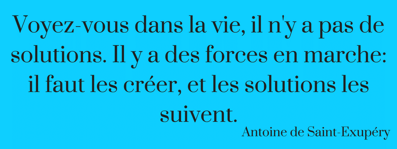 Citation d'Antoine de Saint-Exupéry
